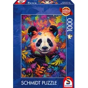 Schmidt Puzzle Panda v mavričnem gozdu 1000 kosov