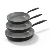 BE Living Set tava Essential Black 20-24-28 cm