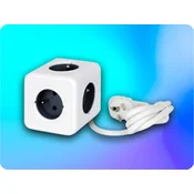 LED LINE Podaljšek AURA line CUBE, 5 vtičnic, 1,5 m kabel, 16 A, nosilec