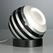 TECNOLUMEN Bulo - Namizna svetilka LED, črna - Dnevna soba/jedilnica - Dizajn - Aluminij