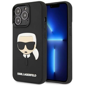 Karl Lagerfeld KLHCP14LKH3DBK iPhone 14 Pro 6,1 black hardcase 3D Rubber Karl`s Head (KLHCP14LKH3DBK)