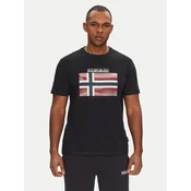 Napapijri Majica S-Lari NP0A4IE59411 Črna Regular Fit