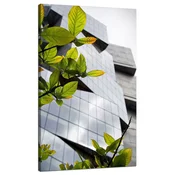 shumee Platno s sliko Arhitektura Moderna stavba 70x120 cm