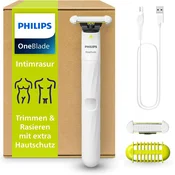 Philips OneBlade Intimate intimni brivnik z zaščito kože
