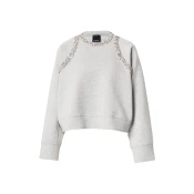 PINKO Majica MINESTRA MAGLIA svetlo siva