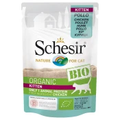 Schesir Bio Pouch 6 x 85 g - Kitten bio piletina