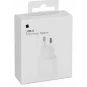 Apple iPhone hišni adapter 220V MUVV3ZM/A QC PD 20W vhod Type C - Original (EU Blister) - bel
