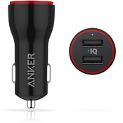 Auto punjac ANKER PowerDrive 2, A2310G11, 2 USB 3.0 prikljucka, crni