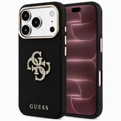 Ovitek Guess Smooth Big Strass Logo za iPhone 17 Pro Max/18 Pro Max - black