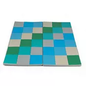 Northix Zložljiva igralna podloga 144x144 cm pena umetno usnje