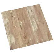 Vidaxl Deske za talne obloge 5,11 m2 55 szt. PVC Kremna in svetlo rjava