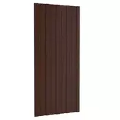 vidaXL Strešni panel 12 pcs Rjava 100 x 45 cm Pocinkano jeklo