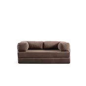Atelier del Sofa Dvosed Via Con, 200x100x80 cm, Smeda boja