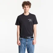 Majice Calvin Klein Jeans Ss 30S Eu Ck Trvl Lines Seasonal Tee Black M