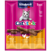 Vitakraft Cat Stick mini z perutnino in jetri 3 kosi