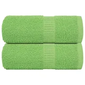 Vidaxl Brisače za umivanje FROGN 2 kosa jabolčno zelene 30x30 cm 360 g/m2