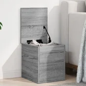 shumee vidaXL Skrinja, siv hrast sonoma, 30x35x35, material na osnovi lesa