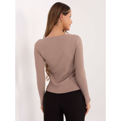 Enobarvna bluza z dolgimi rokavi