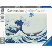 Ravensburger Puzzle Umetniška zbirka: Veliki val ob obali Kanagawe 1000 kosov