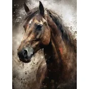 Norimpex - Puzzle Diamantova slika: Portret konja 30x40cm - 1 - 39 kosov