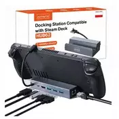 Zenwire Zenwire HUB62S priključna postaja 6v1 USB-C za Steam Deck/ROG Ally/Samsung DeX, HDMI 4K@60Hz, 3x USB 3.0, LAN, PD 100W, (5000195861)