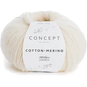 Katia Cotton Merino 100 Ecru Pletilna preja