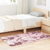 Vidaxl Visoka košata preproga NAVARRA prašna roza 80x150 cm poliester