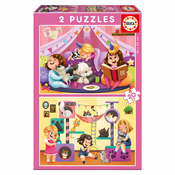 Pyjama Party puzzle 2x20pcs