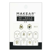 NAIL ART 04 Dekorativne nalepnice za nokte sa cirkonima |MAKEAR COSMETICS| Kozmo