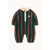 Tinycottons  pajac za dojenčke MULTICOLOR STRIPES POLO SHERPA ONE-PIECE
