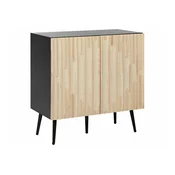 Omarica Berwyn 2359 Svetel les, Črna, 80x80x43cm, MDF plošča, Les