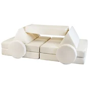 slomart Modularna otroška sofa, penasti bloki (barva: ekru/bež)