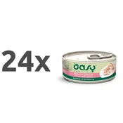 Oasy Natural Range adult piščanec in losos v želeju, konzerva 24 x 150 g