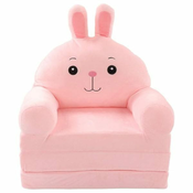 JOJOY Raztegljiv otroški kavč | KIDSOFA Roza