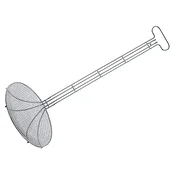 CONTACTO lopatica za cvrtje, dolžina ročaja: 600 mm, velikost lopatice: 280 mm