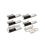 Hera LED svetilka pod omarico S-Pad F komplet 5 črnih svetilk 4.000 K - Kuhinja - Sodobni - črna - Aluminij