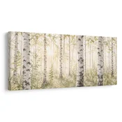 Slika jutranja svetloba med brezami - 60x30