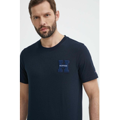 Pamucna majica Tommy Hilfiger za muškarce, boja: tamno plava, s aplikacijom, MW0MW34436