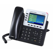 Grandstream GXP-2140 Telefon VoIP, barvni LCD, 4x računi SIP, 4x linije, 2x RJ45, POE, 5x prog. tl.