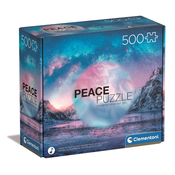 Clementoni - Puzzle Peace Collection Light Blue - 500 dijelova