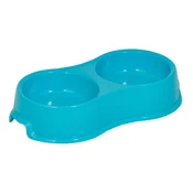happet Dvojna plastična skleda 2x0,16 L MODRA