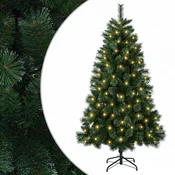 Vidaxl Umestno božično drevo 150 cm 150 LED Toplo bela PVC in kovina