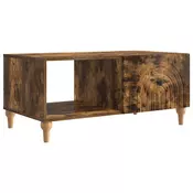 vidaXL Klubska miza Dimljen hrast 90 x 50 x 40 cm Inženirski les