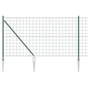 Vidaxl Varjena žična ograja s konicami 25 x 1 m (Š x V)