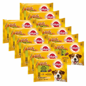 Pedigree Mixed izbor hran z zelenjavo v soku 12x(4x100 g)