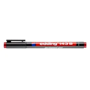 Marker za alkohol, OHP, 1 mm, EDDING 143 B, crvena 4-143002