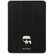 Karl Lagerfeld KLFC12OKHK iPad 12.9 Pro 2021 Book Cover black Saffiano Karl Head (KLFC12OKHK)