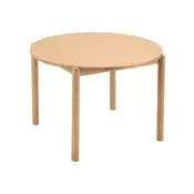 Miza Burleson 580 Svetel les, 75cm, MDF plošča, Naravni furnir, Les