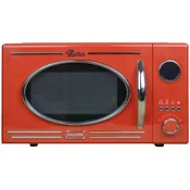 Mikrovalovna pečica žar retro mikrovalovna pečica 1150 W 20 l rdeča mikrovalovna pečica