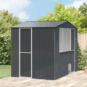 vidaXL Pticevnik Antracit 310x215x247 cm Jeklo